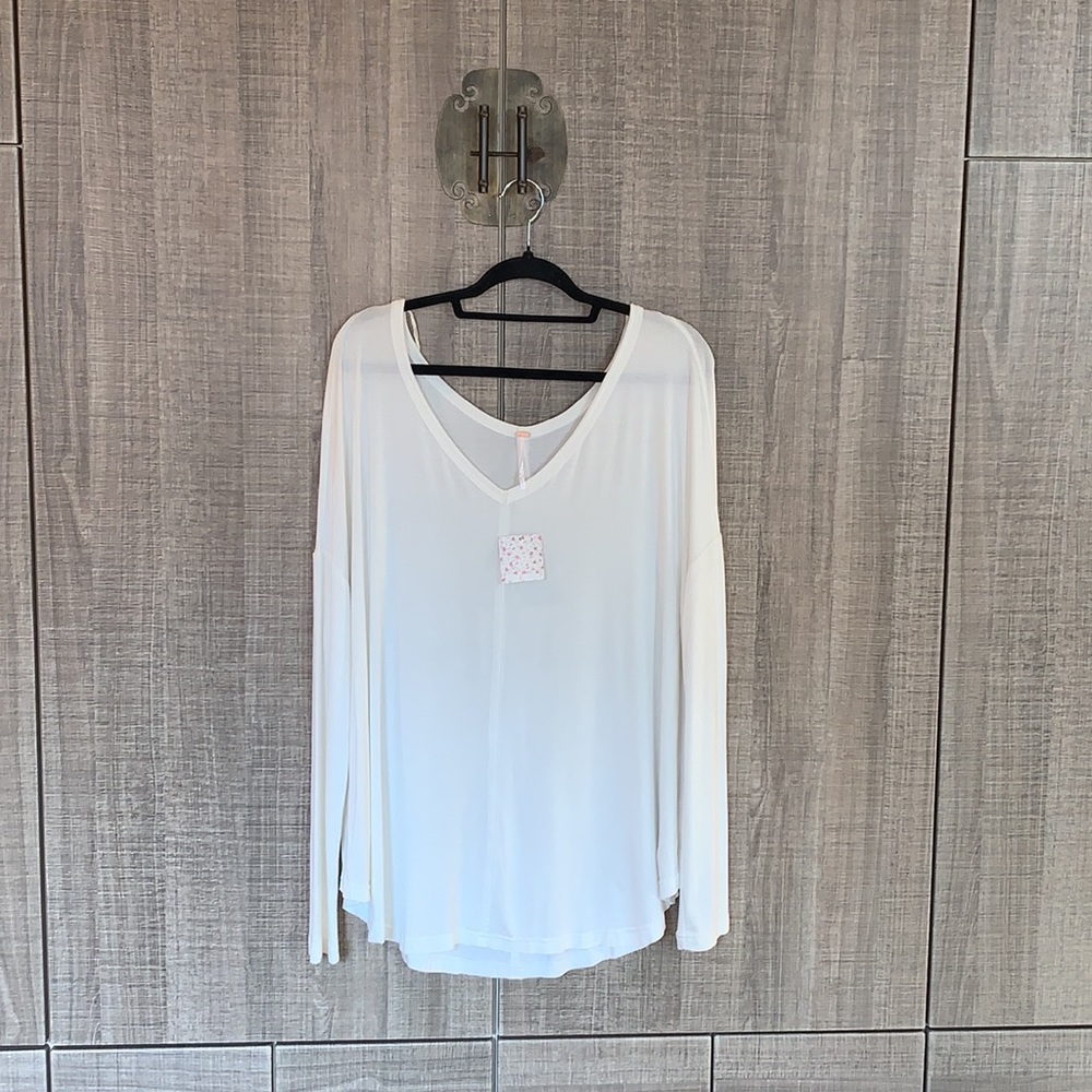 Free‎ People Moonshine Long Sleeve Ivory